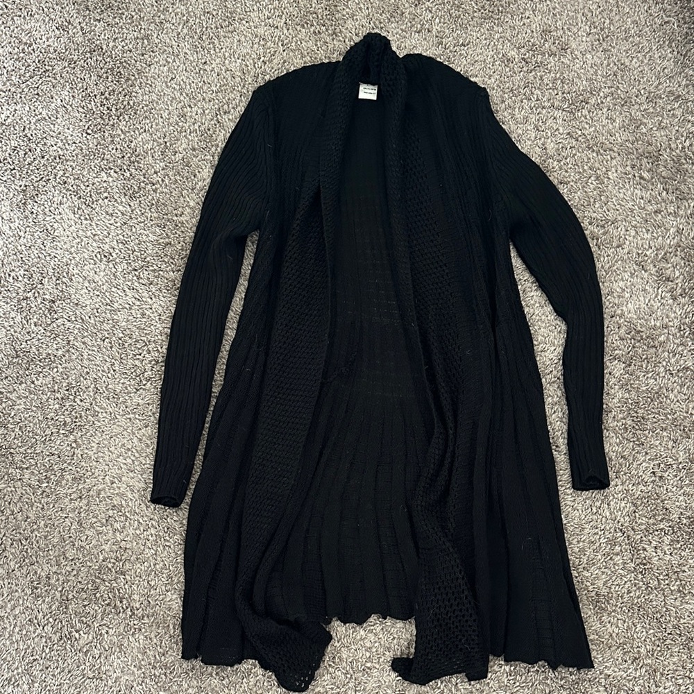 Vivid Collection Black Knit Cardigan